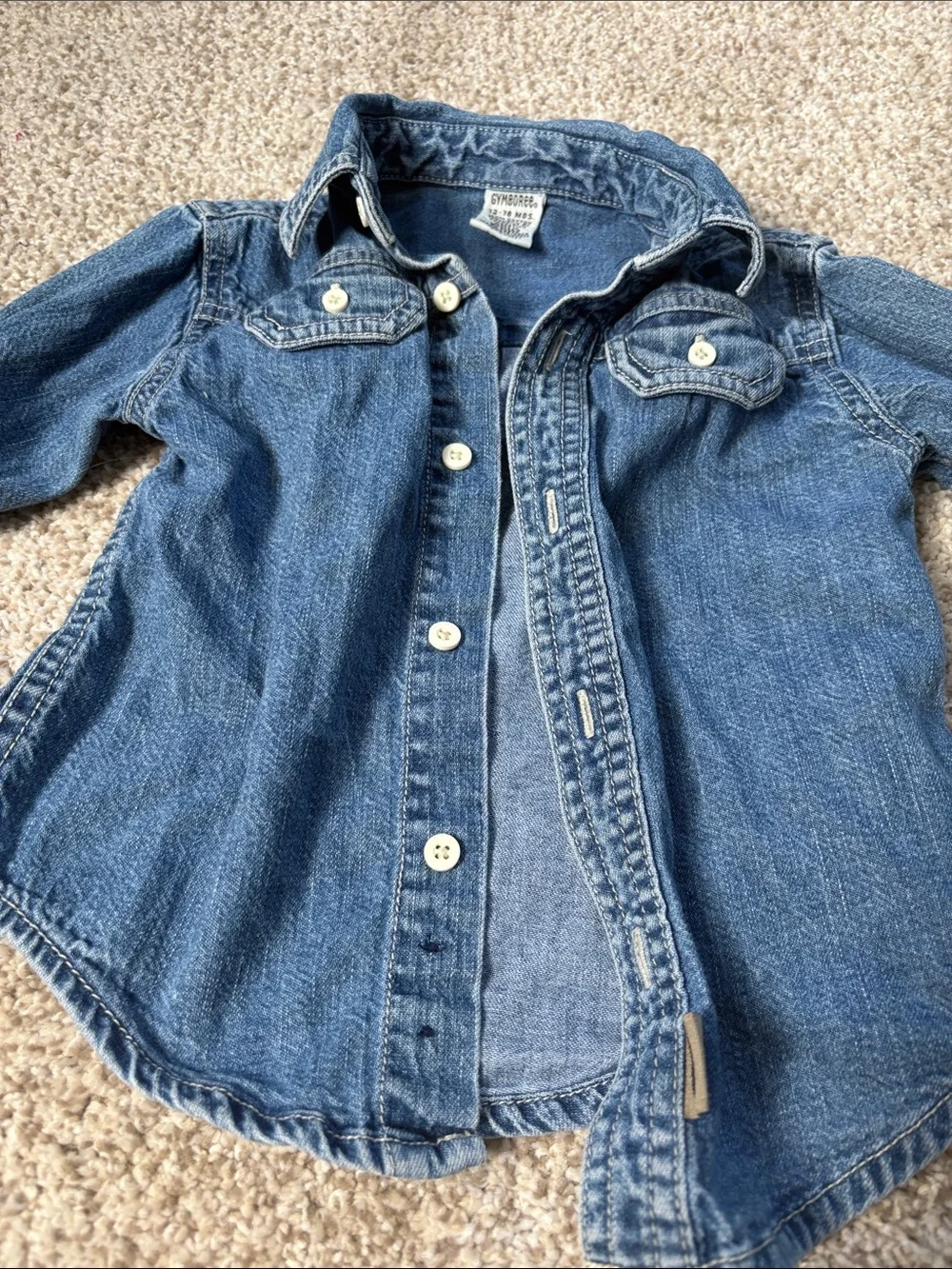 Vintage Gymboree Denim Shirt Jacket - Blue
